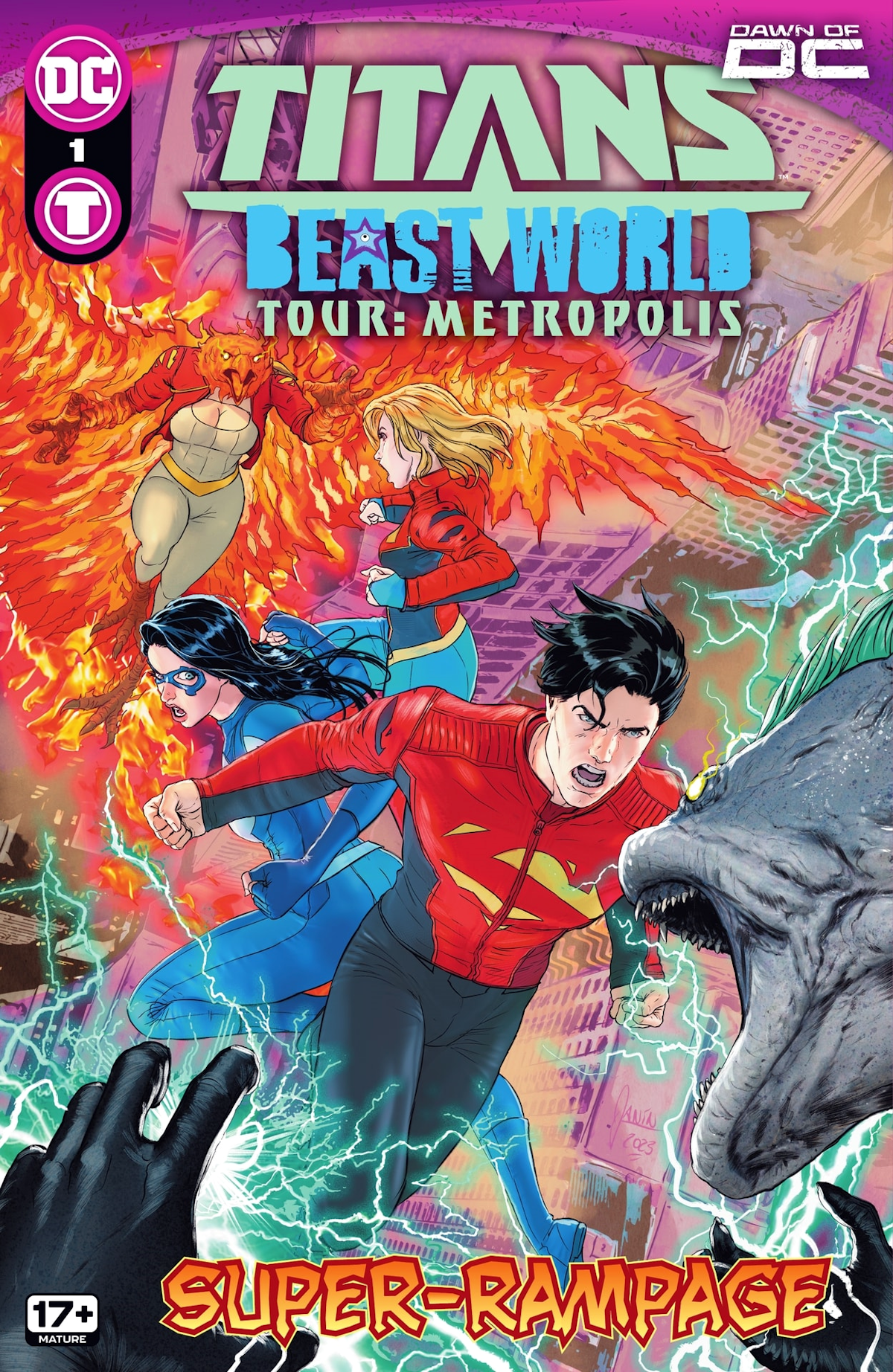Titans: Beast World Tour: Metropolis 1 (Cover A)